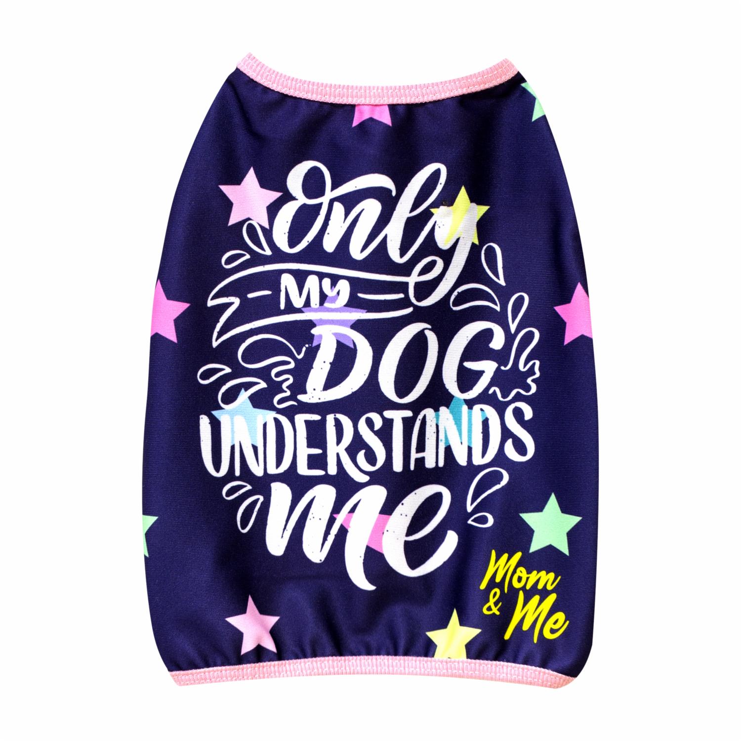 Camiseta Para Mascota Diseño Mamá Y Yo PINKYS PET Talla Megamaxi