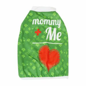 Camiseta Para Mascota Diseño Mamá Y Yo PINKYS PET Talla 6