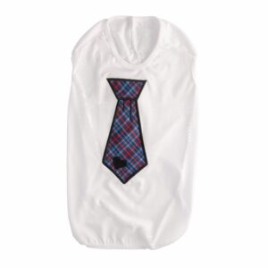 Camiseta Para Mascota Diseño Aplique Tipo Corbata PINKYS PET Talla 8