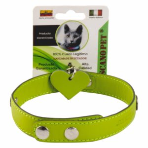 Collar Para Mascota De Cuero En Espiral TOSCANO 28-32Cm