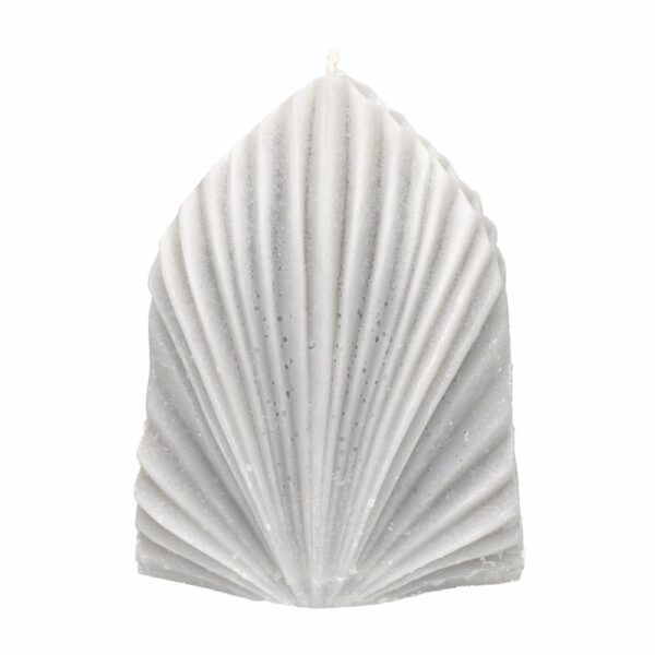Vela Decorativa Diseño Hoja Palma Gris MAMINA CANDLES Unidad