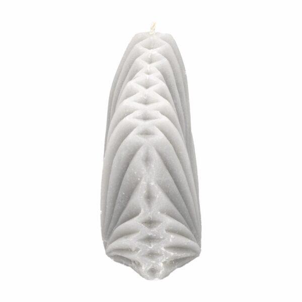 Vela Decorativa Diseño Hoja Palma Gris MAMINA CANDLES Unidad - Imagen 2