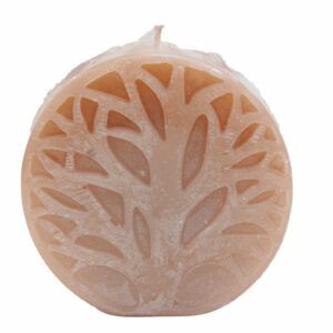 Vela Decorativa Diseño Árbol De La Vida Café MAMINA CANDLES Mediana