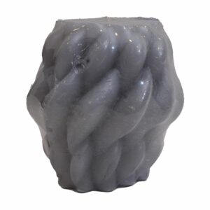Vela Decorativa Diseño Tejedora Gris MAMINA CANDLES Grande