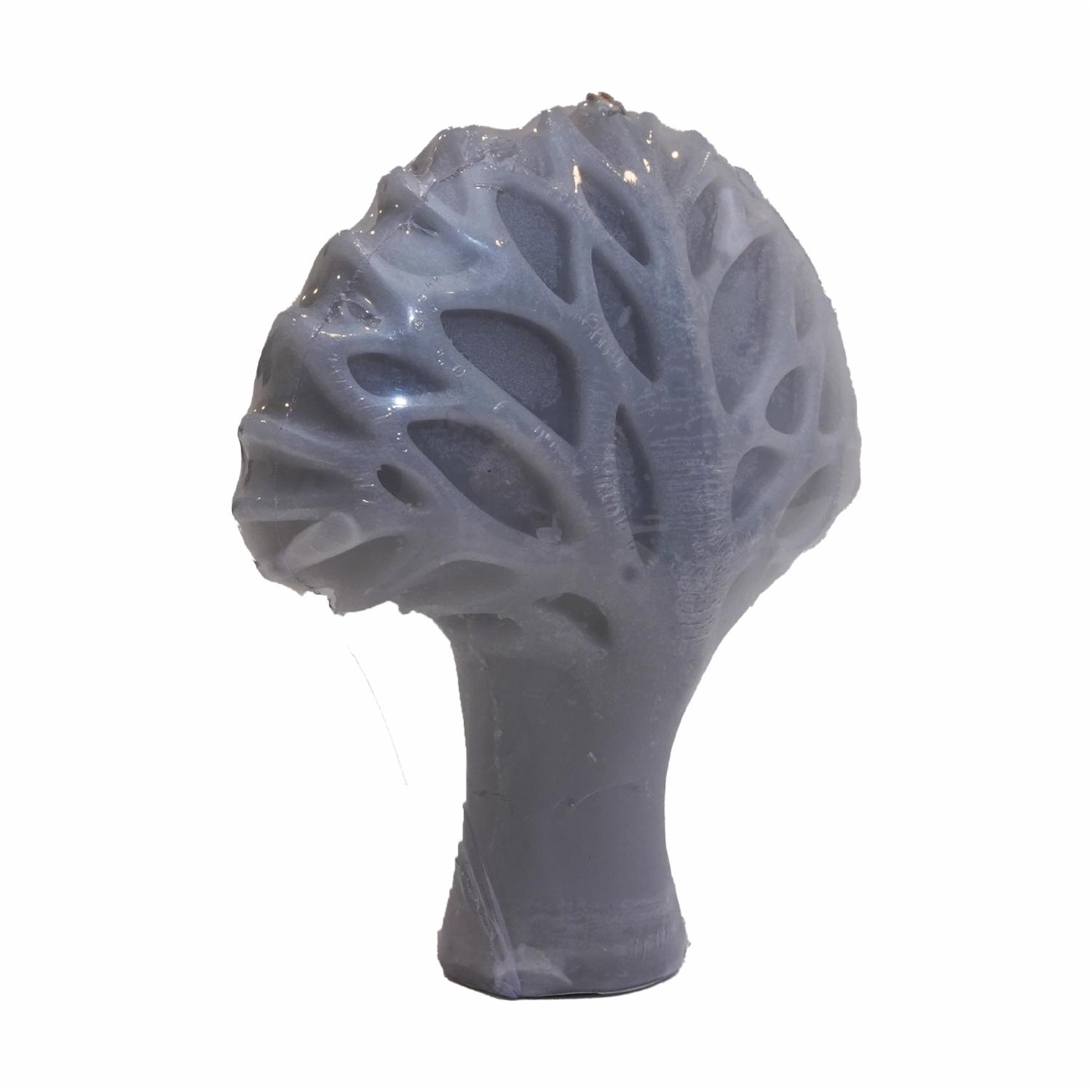 Vela Decorativa Diseño Árbol De La Vida Gris MAMINA CANDLES Grande