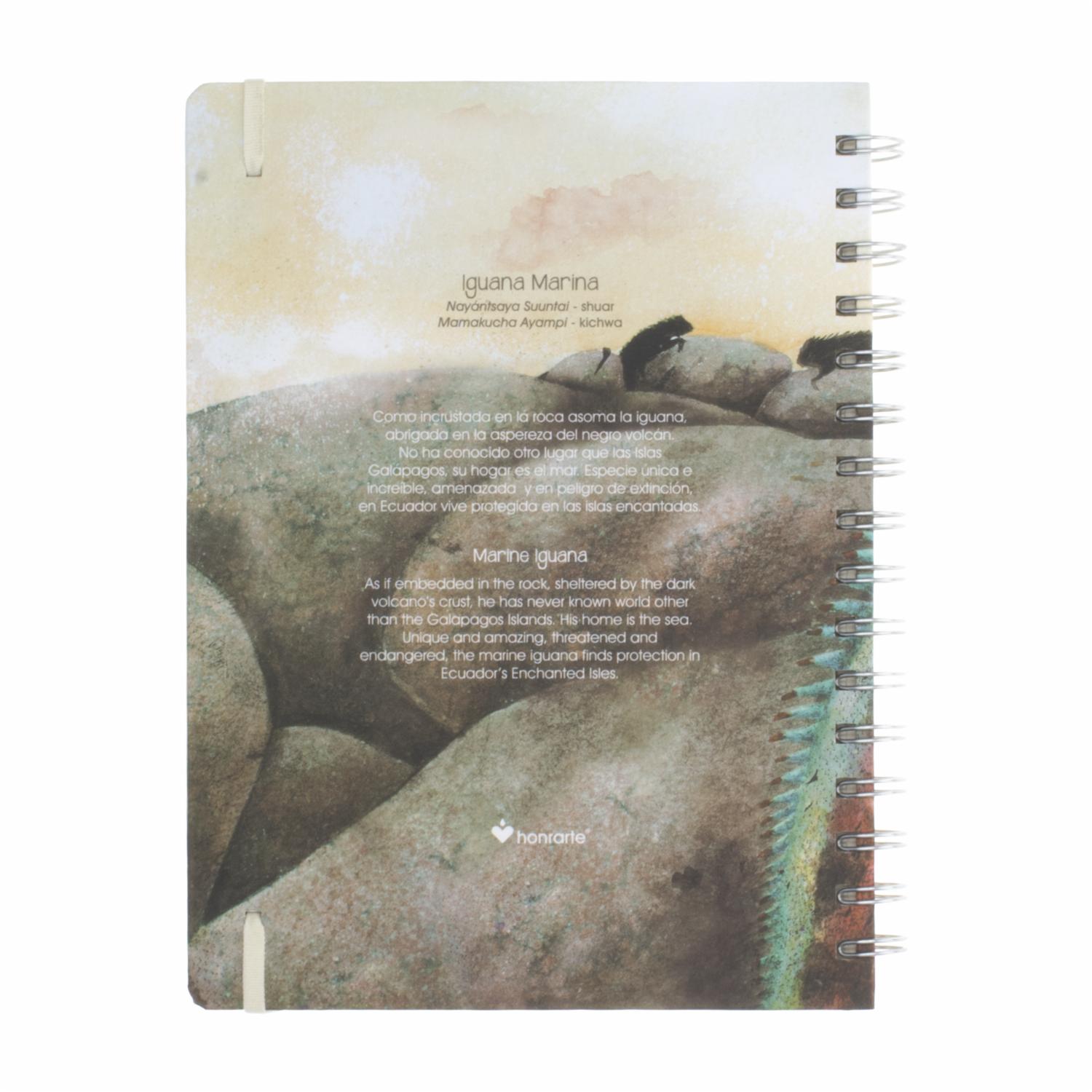 Agenda Diseño Iguana Marina HONRARTE 16 X 22Cm - Imagen 2