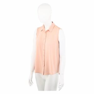 Blusa Sin Mangas Abierta Con Botones MGX BASIC