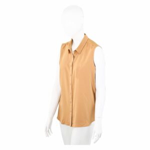 Blusa Sin Mangas Abierta Con Botones MGX BASIC