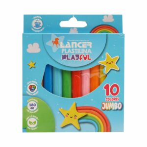 Plastilina Jumbo 10 Colores LANCER 180  G