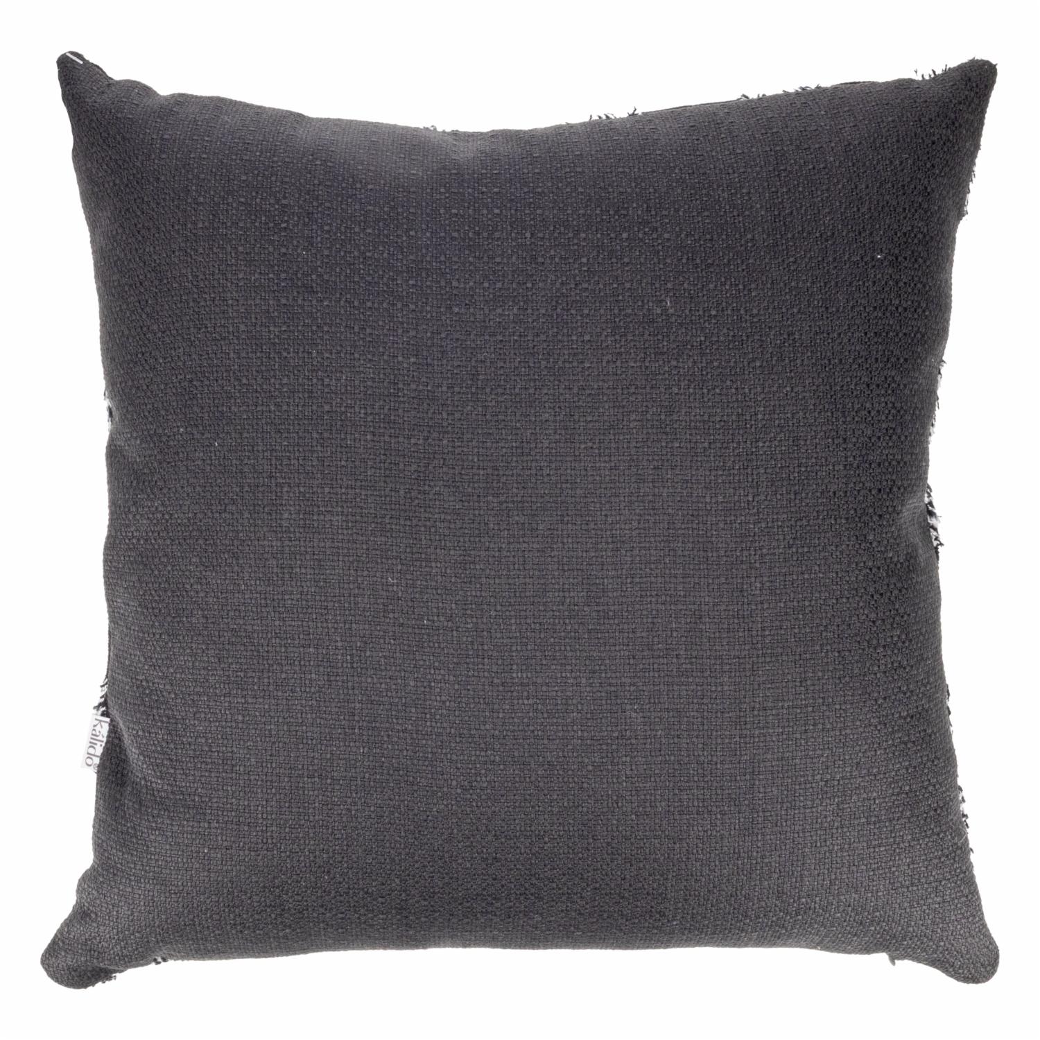 Cojín Fringebenefit Negro KÁLIDO 45X45 Cm - Imagen 2