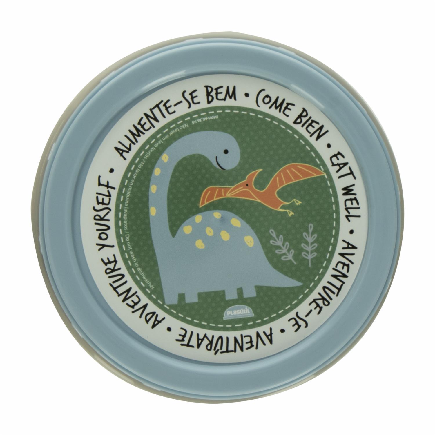 Recipiente Repostero Con Tapa Rosca Diseño Dino PLASÚTIL Unidad - Imagen 2