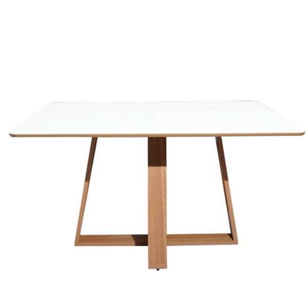 Mesa 6413 Mesa De Comedor Blanquecino Freijo DALLA COSTA Mdf