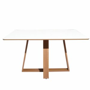 Mesa 6413 Mesa De Comedor Blanquecino Freijo DALLA COSTA MDF