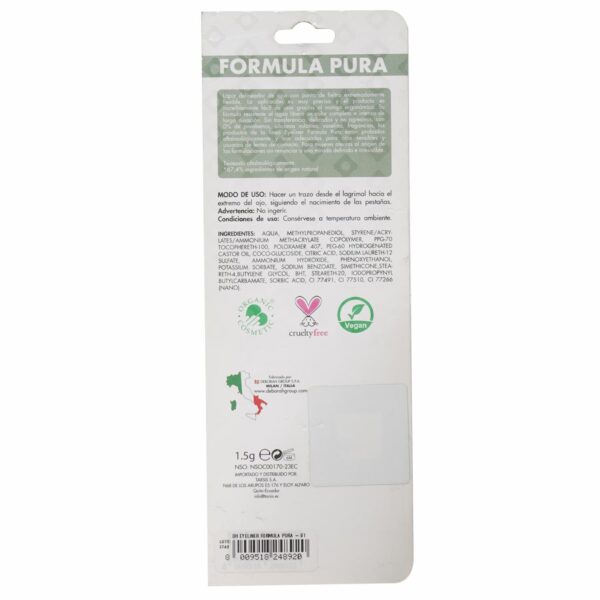 Delineador De Ojos Plumón Fórmula Pura Negro DEBORAH MILANO 1,50 Ml - Imagen 2