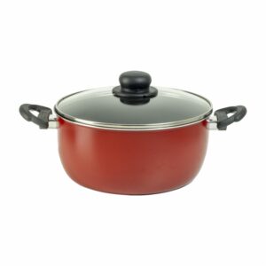 Cacerola Diece Con Tapa Rojo RAVELLI 24 Cm