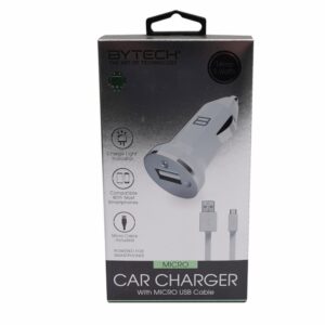 Cargador Para Auto Blanco BYTECH USB