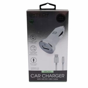 Cargador Para Auto Blanco BYTECH USB