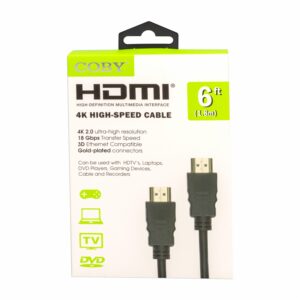 Cable Hdmi Negro COBY 6Ft