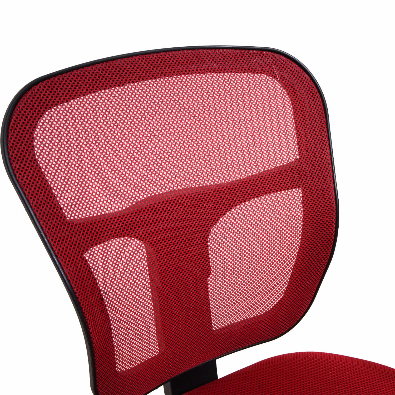 Silla De Oficina Roja Con Negra FREE HOME Textil - Imagen 5