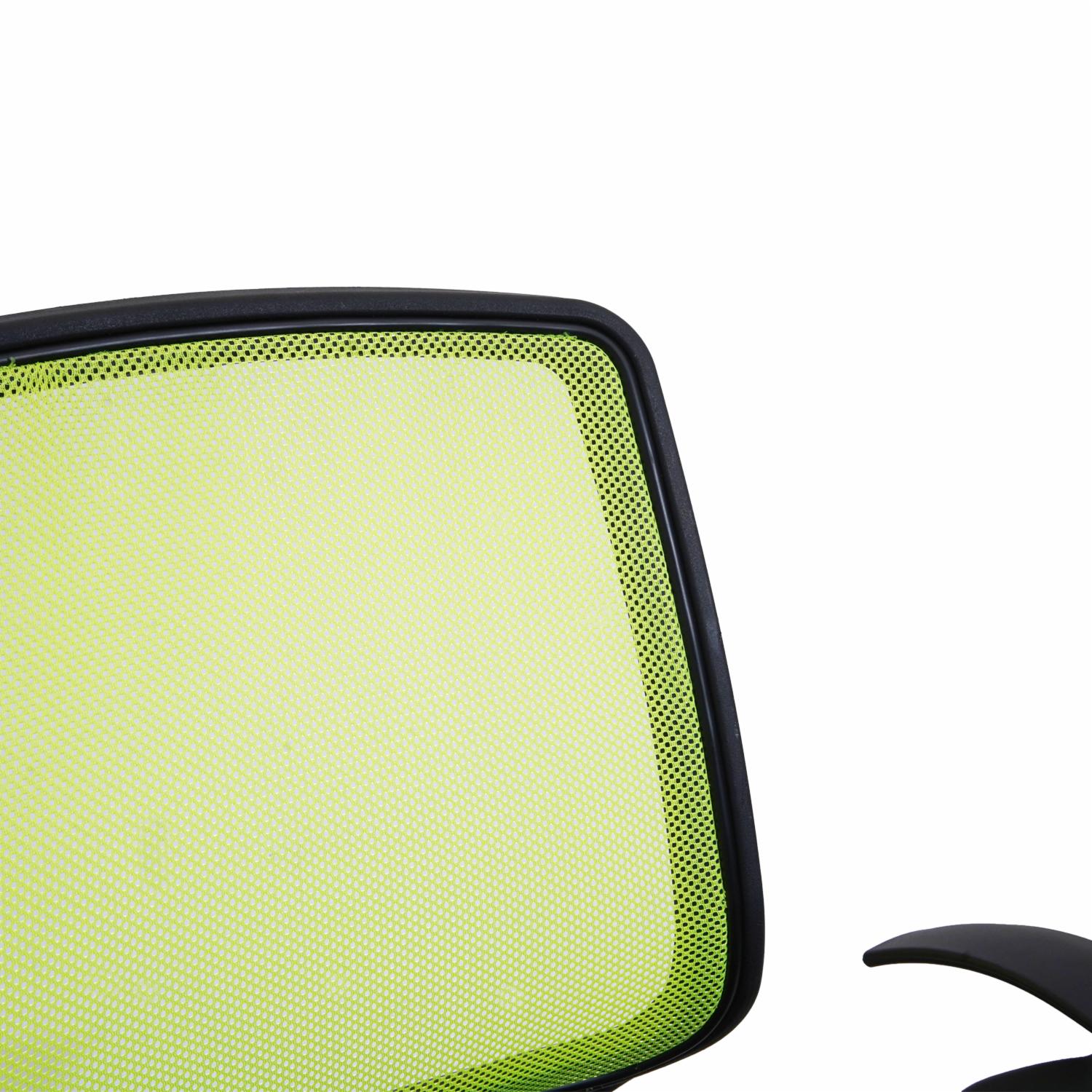 Silla De Oficina Negra Con Espaldar Verde FREE HOME Textil - Imagen 5