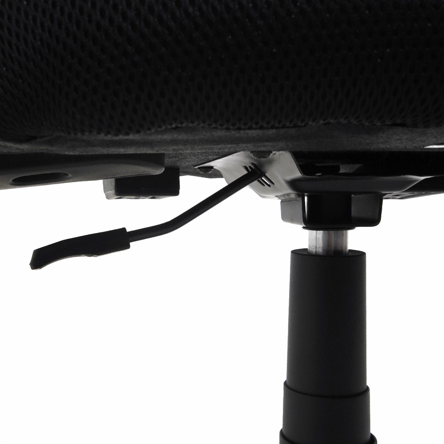 Silla De Oficina Negra Con Espaldar Verde FREE HOME Textil - Imagen 6