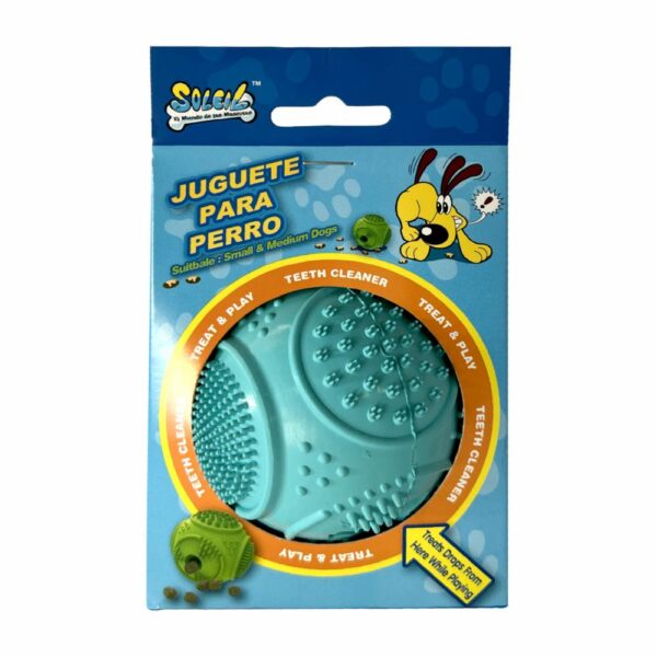 Juguete Para Mascota Para Perro Rubber Treat And Play Teeth SOLEIL PET'S WORLD Mediano - Imagen 2