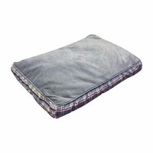 Cama Para Mascota Rectangular Combinación Gris Escocés PETSTAR 70 X 50 X 10 Cm