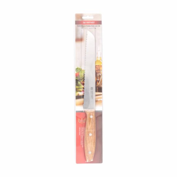 Cuchillo Para Pan Mango Madera HONWAY Unidad