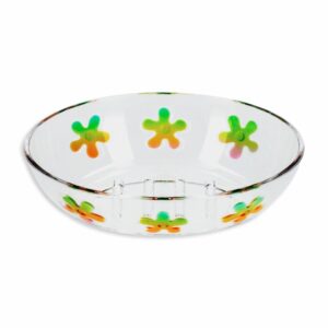 Jabonera Clear Flores HOUSEWIN Unidad