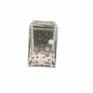 Porta Cepillo Dientes Clear Flores Lilas HOUSEWIN Unidad