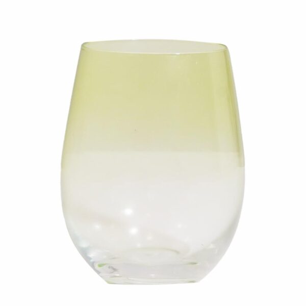 Vaso Color Degrade Amarillo ZIBO CHONGLI 500 Ml