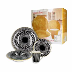 Vajilla 16 Pzs FREE HOME x 16 Piezas