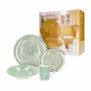 Vajilla Gris FREE HOME x 16 Piezas