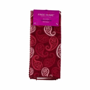 Set Toalla De Cocina Paisleys Roja FREE HOME X 2 Piezas