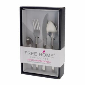 Set De Cubiertos Aka Mirror FREE HOME 16 Piezas