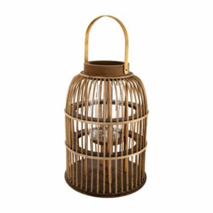 Farol Decorativo Bambú Brown FREE HOME 32 Cm