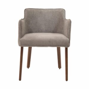 Silla Básica MOBILIA Madera De Caucho Y Textil