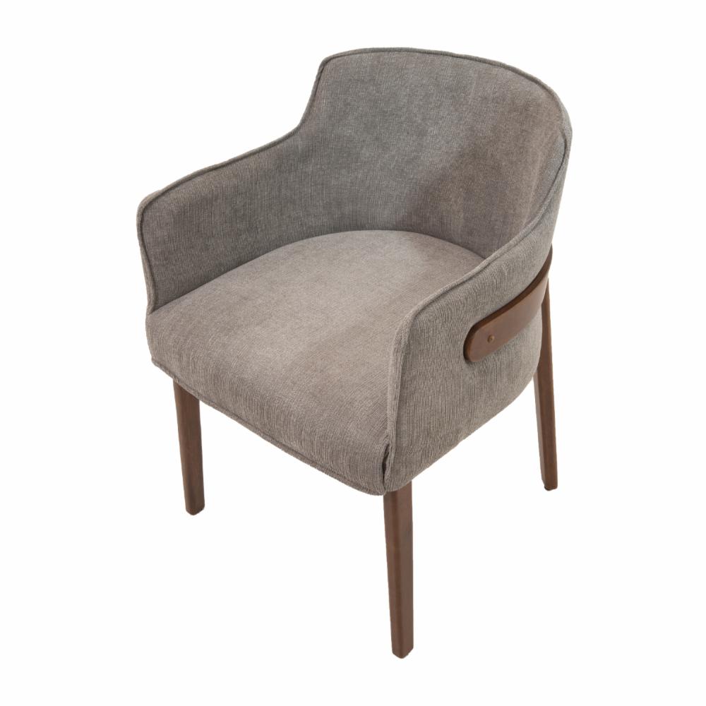 Silla Básica MOBILIA Madera De Caucho Y Textil - Imagen 5