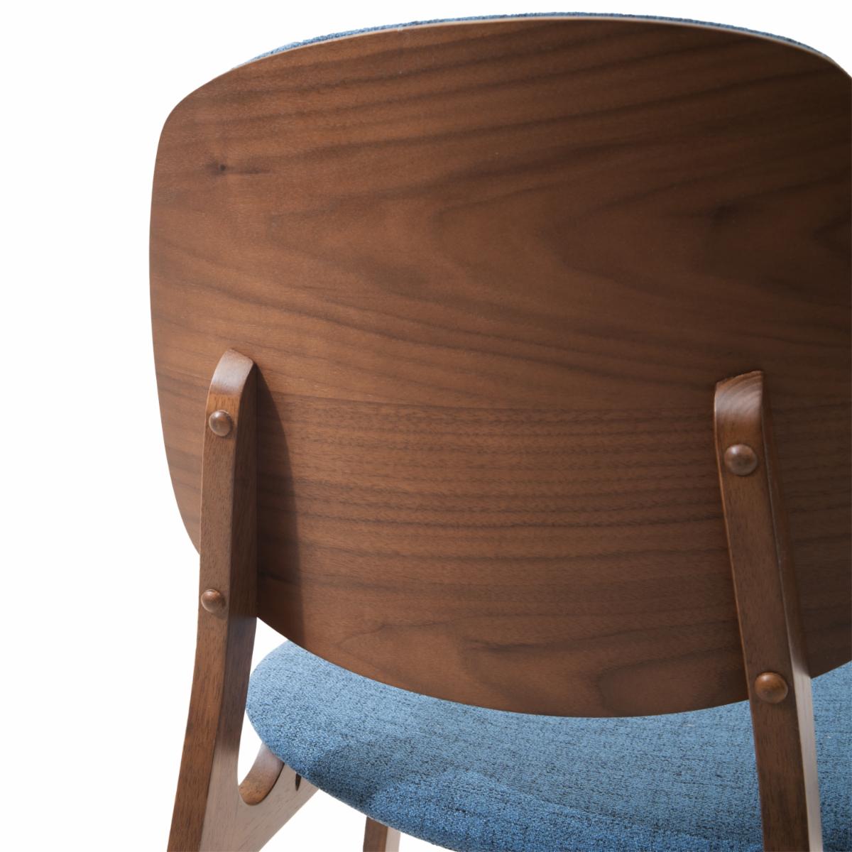 Silla Auxiliar MOBILIA Madera De Caucho Y Textil