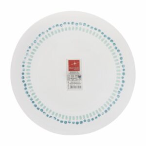 Plato Tendido White Moon Círculos Verde Azul BORMIOLI ROCCO 27 CM