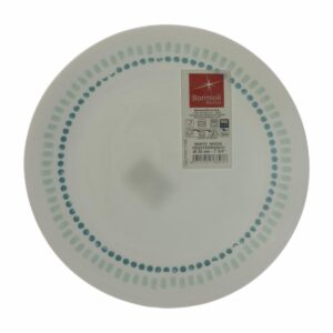 Plato Postre White Moon Círculos Verde Azul BORMIOLI ROCCO 20 CM