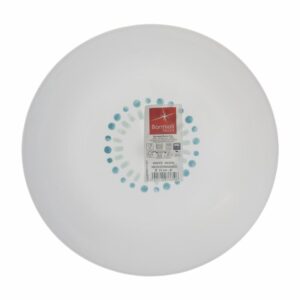 Plato Sopero White Moon Círculos Verde/Azul BORMIOLI ROCCO 22 CM