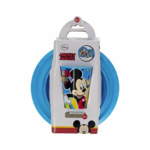 Set Platos y Vaso Mickey STOR 3 Piezas