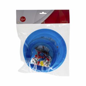Set Platos Y Vaso Spiderman Streets STOR 3 Piezas