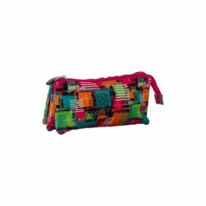 Cartuchera Triple Diseño Patchwork BAGOOSE Mediano