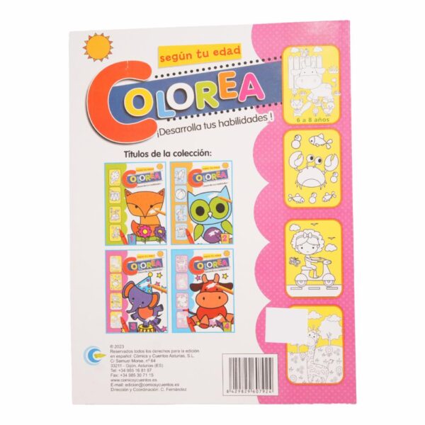 Libro Colorea Segun Tu Edad EDARSI 30 Páginas - Imagen 2