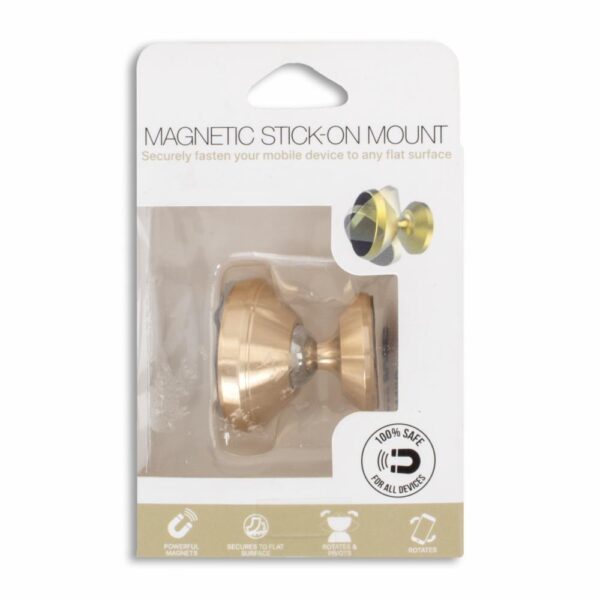 Soporte Para Celular Magnético Dorado PREMIER Unidad - Imagen 2