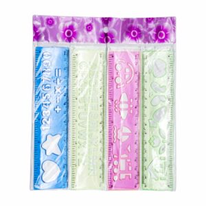 Regla Set X4 BRETINI 15Cm X4