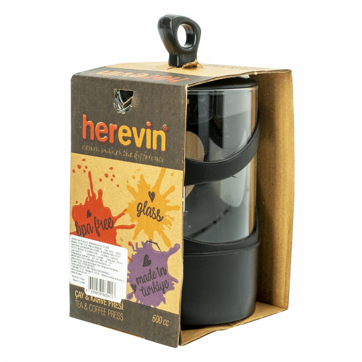 Jarra Para Café French Press Negar HEREVIN 600 CC - Imagen 2