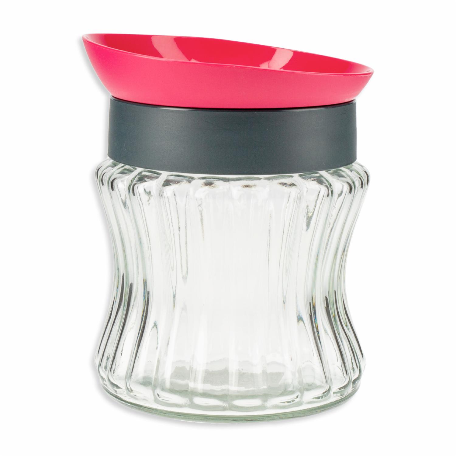 Frasco Calado Rayas Con Tapas Multicolor HEREVIN 1 L - Imagen 2